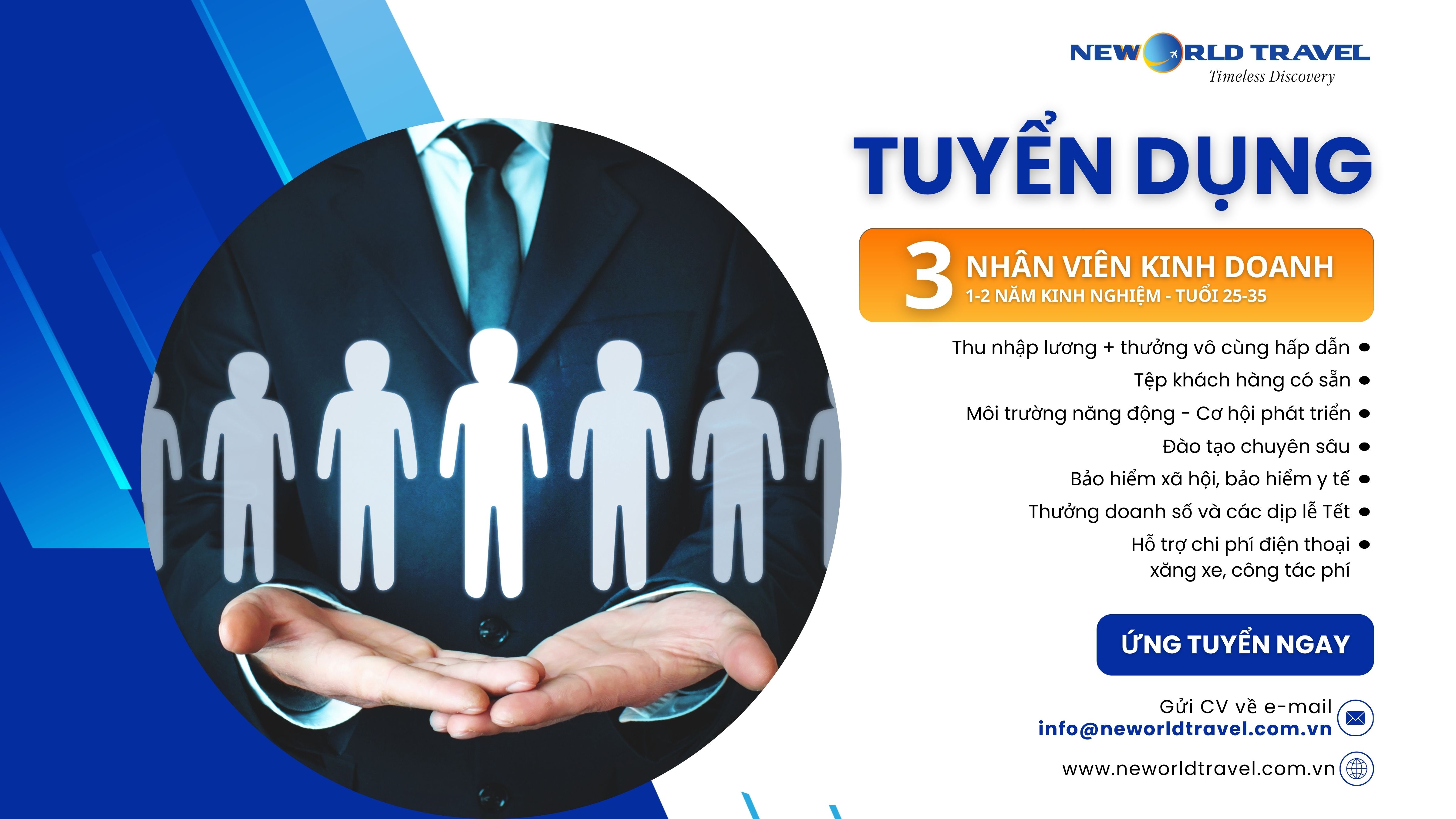Tuyển dụng nhân viên kinh doanh du lịch