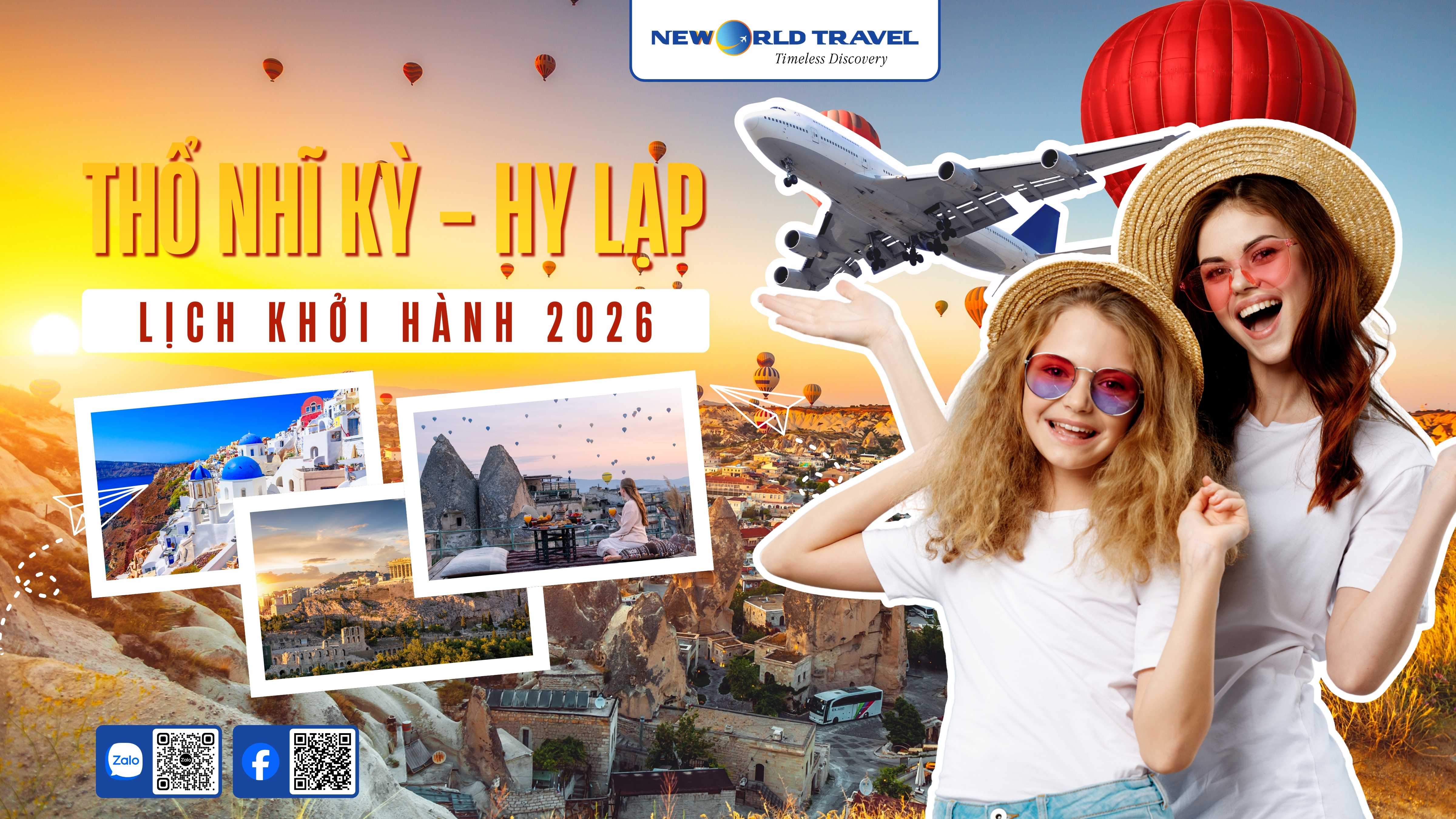 Lịch khởi hành Tour Thổ Nhĩ Kỳ 🇹🇷 🇬🇷 Hy Lạp 2026 bay Turkish Airlines
