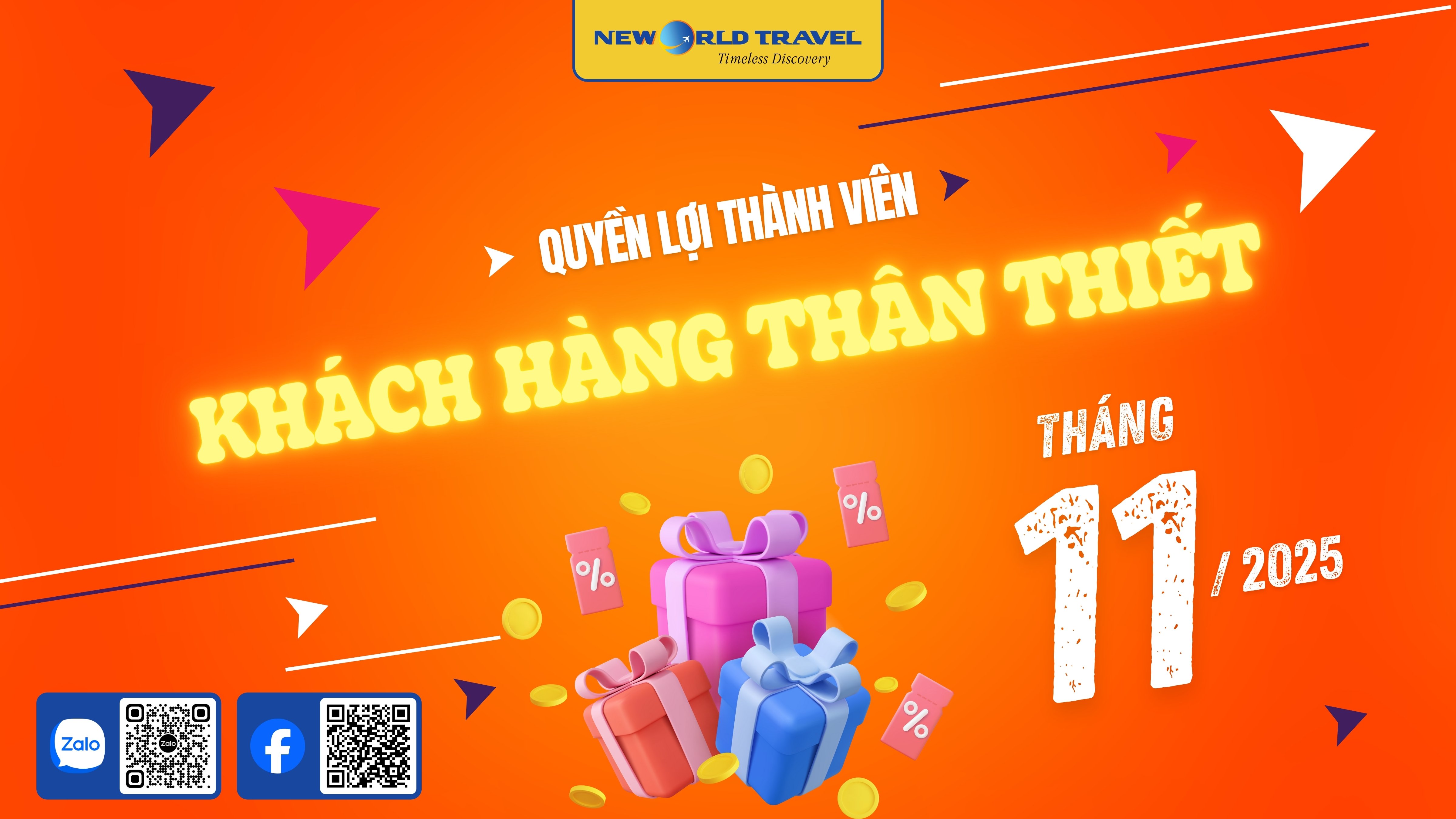 Quyền lợi thành viên khách hàng thân thiết tháng 11/2025