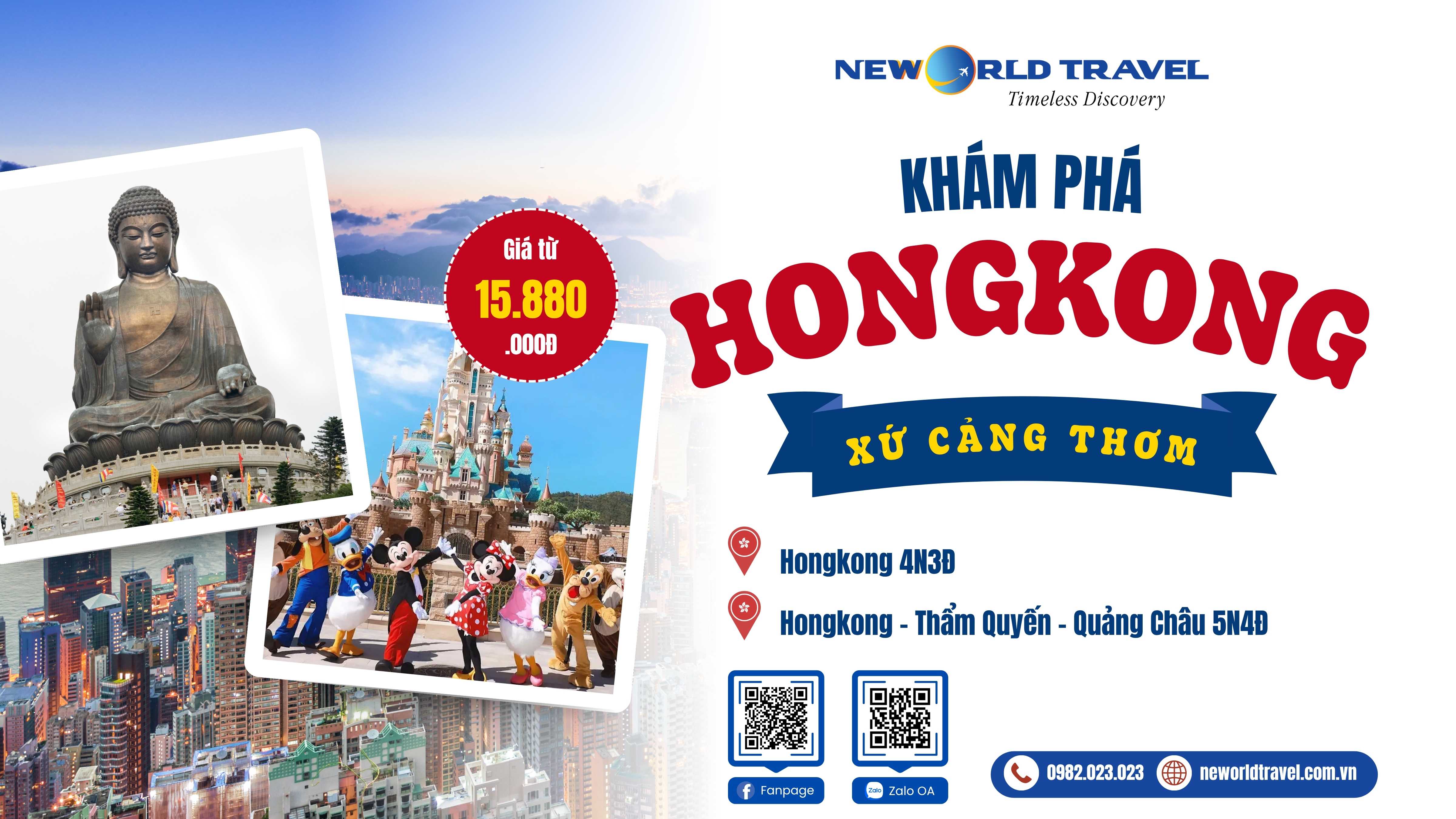 Khám phá Hongkong 🇭🇰 Xứ Cảng Thơm giá chỉ từ 15.880.000đ