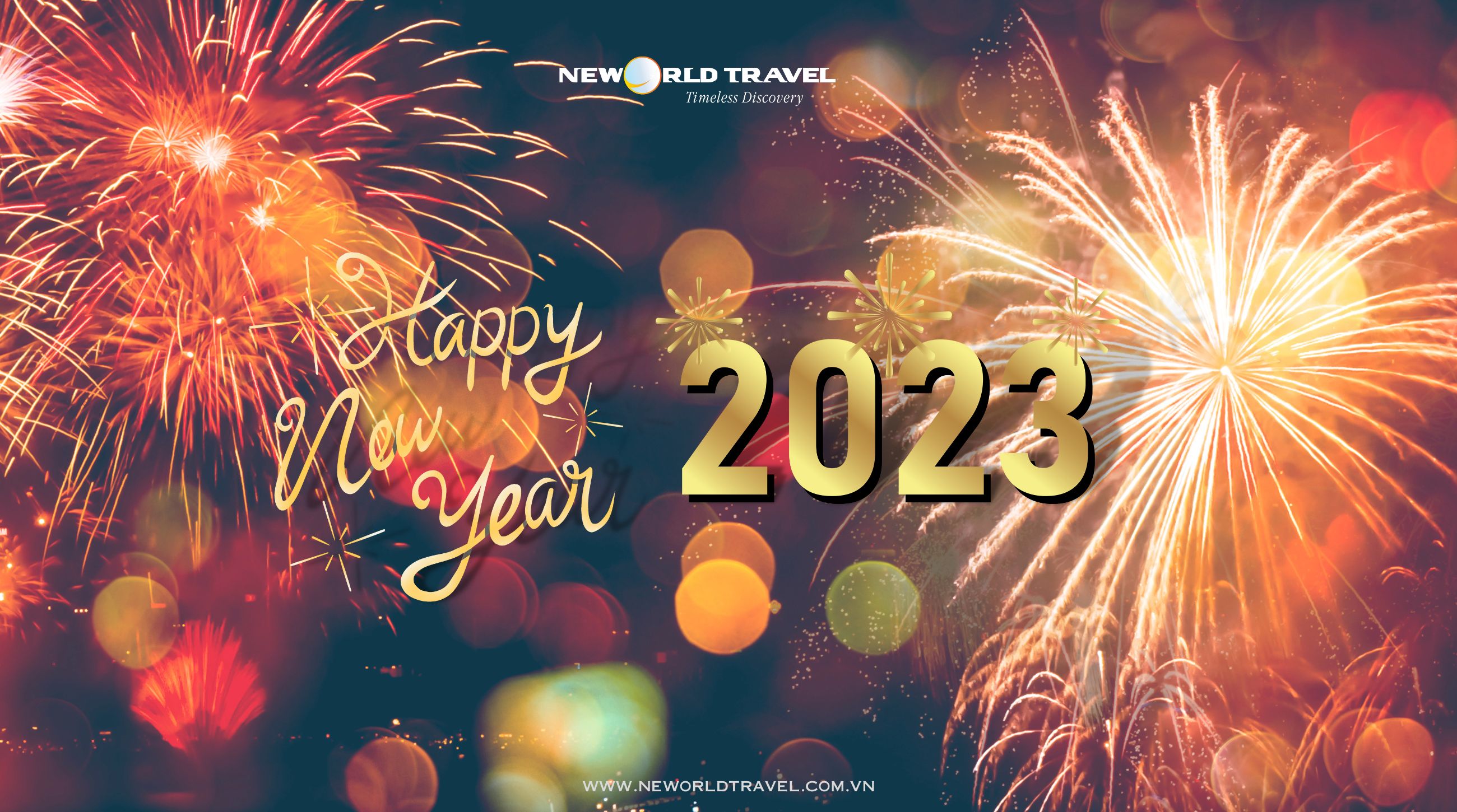 Du lịch Tân Thế Giới - New World Travel chúc mừng năm mới 2023!