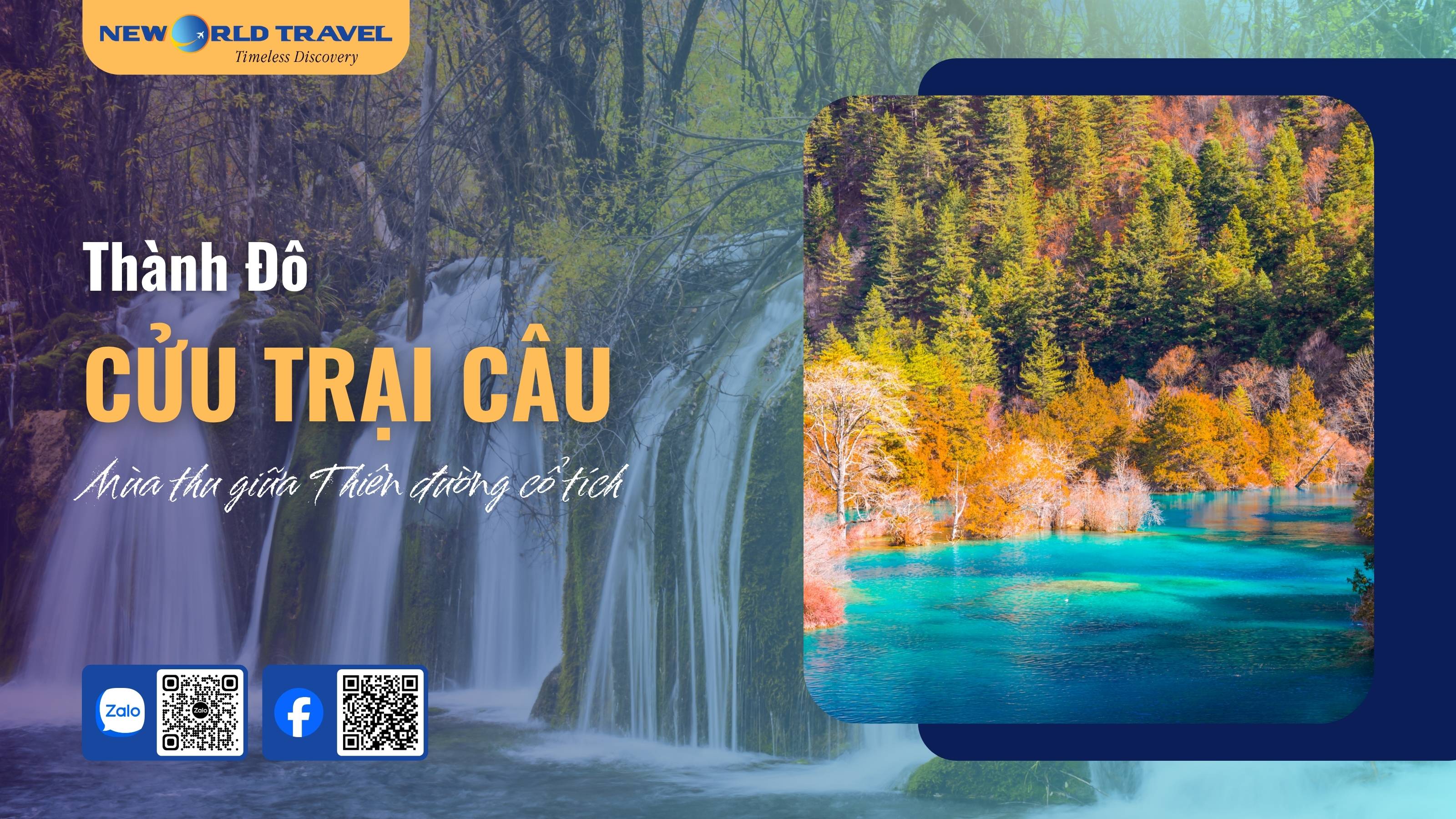 🍂 Thành Đô - Cửu Trại Câu 🍁 Mùa thu giữa Thiên đường cổ tích 💑