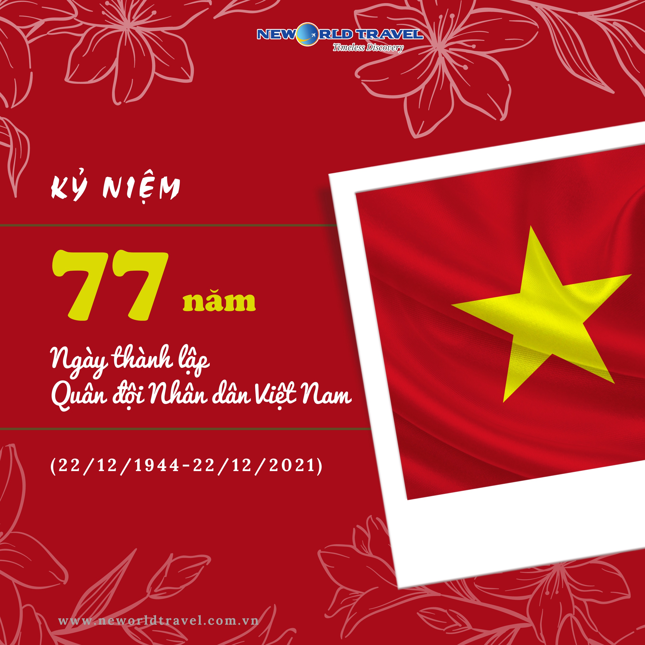 Kỷ niệm 77 năm ngày thành lập Quân đội Nhân dân Việt Nam