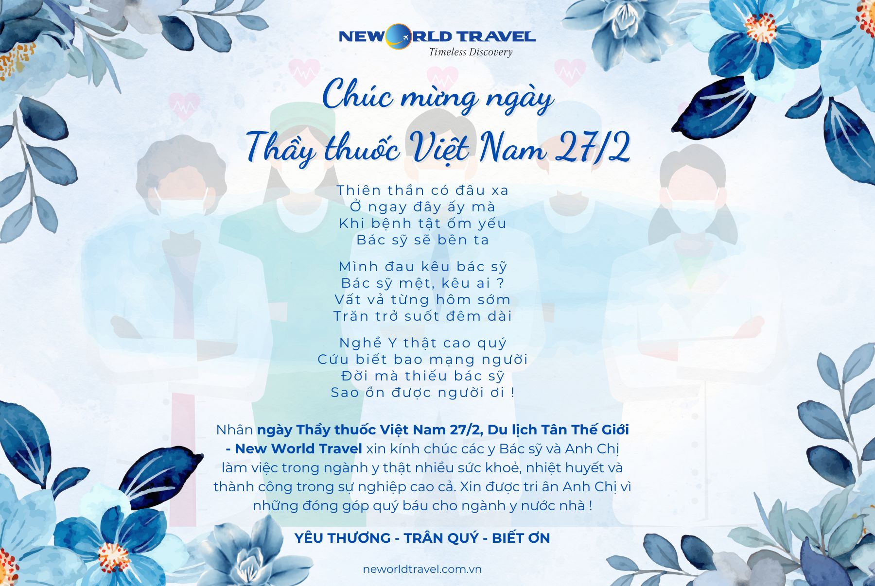 Chúc mừng ngày Thầy thuốc Việt Nam 27/2