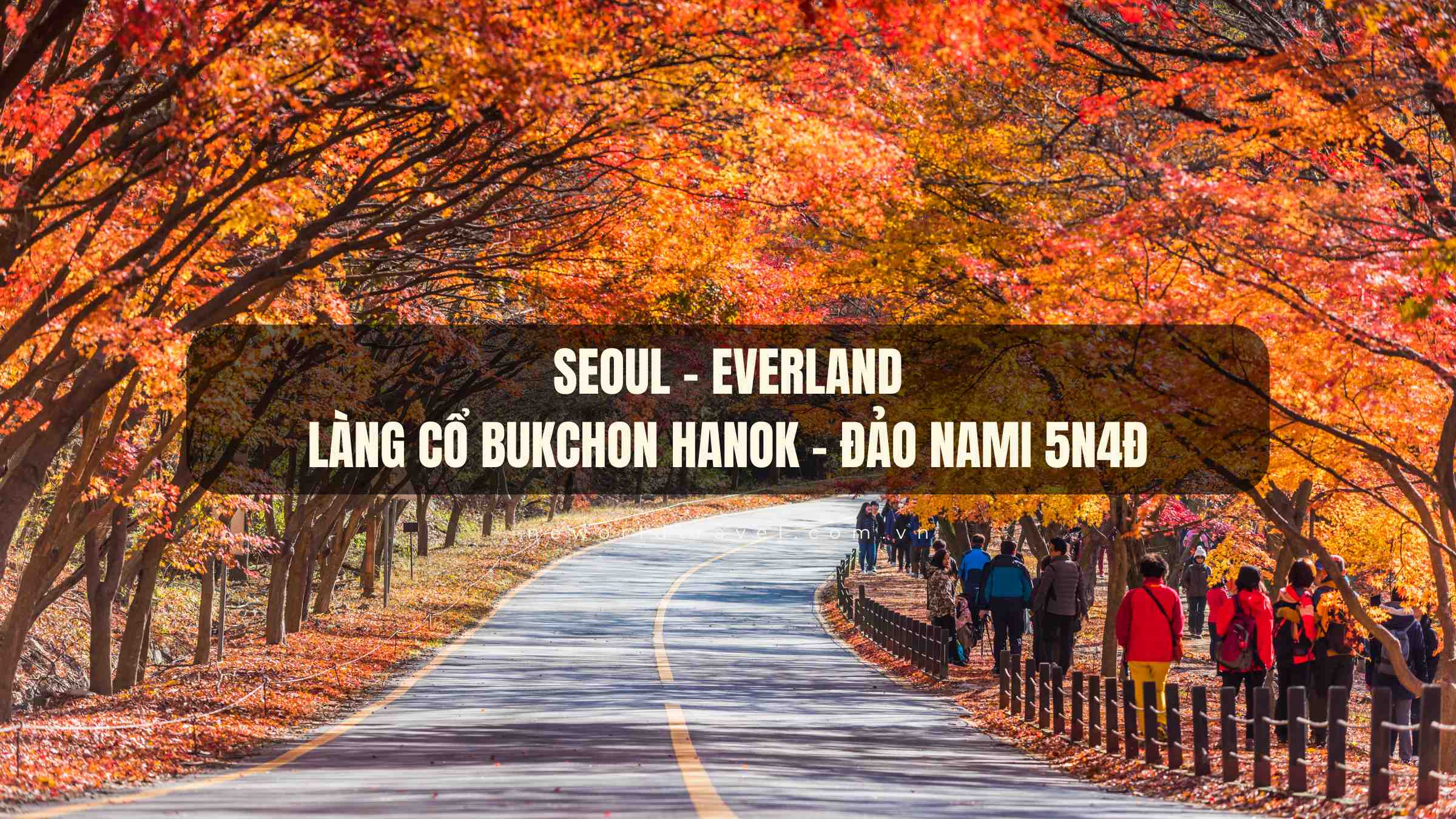Seoul - Everland - Làng Cổ Bukchon Hanok - Đảo Nami 5N4Đ