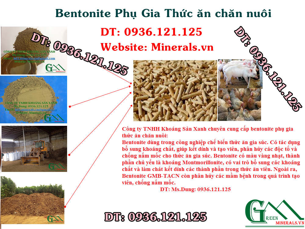 bentonite cho ngành thức ăn chăn nuôi