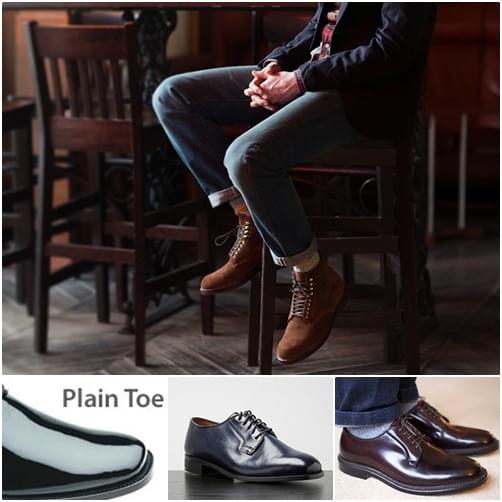 Handmade shoes plain toe