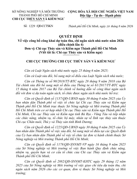 QUYẾT ĐỊNH 