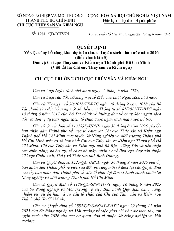 QUYẾT ĐỊNH 