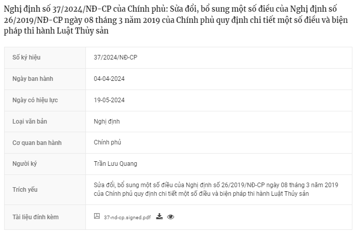 Nghị định số 37/2024/NĐ-CP của Chính phủ