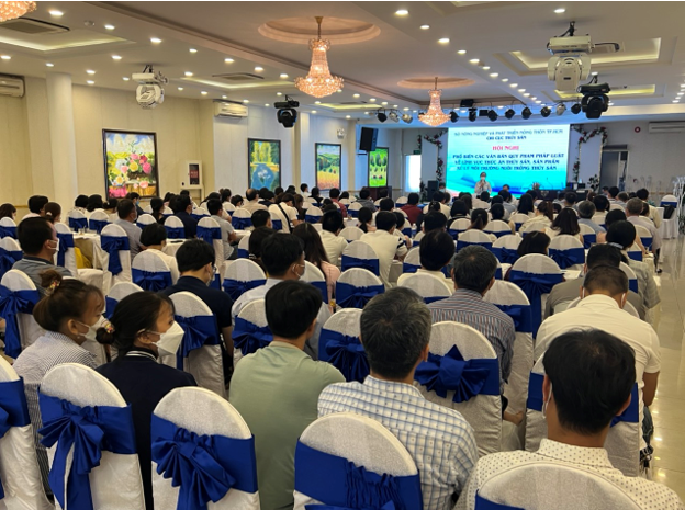 Hội nghị phổ biến các văn bản quy phạm về lĩnh vực thức ăn thủy sản, sản phẩm xử lý môi trường nuôi trồng thủy sản