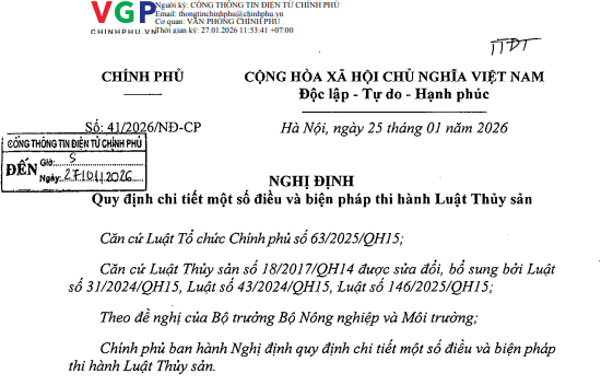 NGHỊ ĐỊNH Số: 41/2026/NĐ-CP 