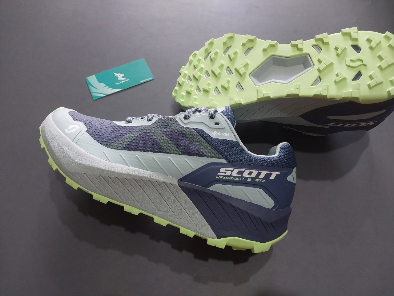 Giày leo núi S.C.O.T.T Kinabalu 3 Gore-tex - xanh nhạt