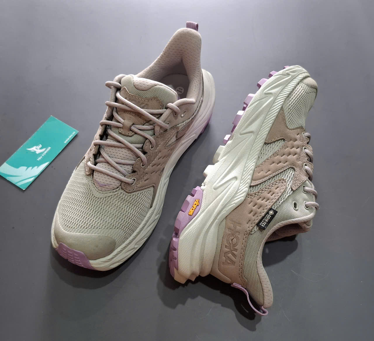 Giày leo núi H.O.K.A Anacapa 2 Gore-tex - Xám kem