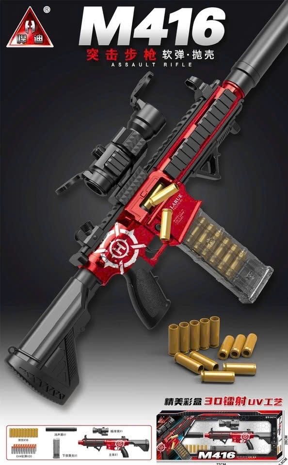 M416 Assault Rifle Đồ Chơi Bắn Đạn Mềm