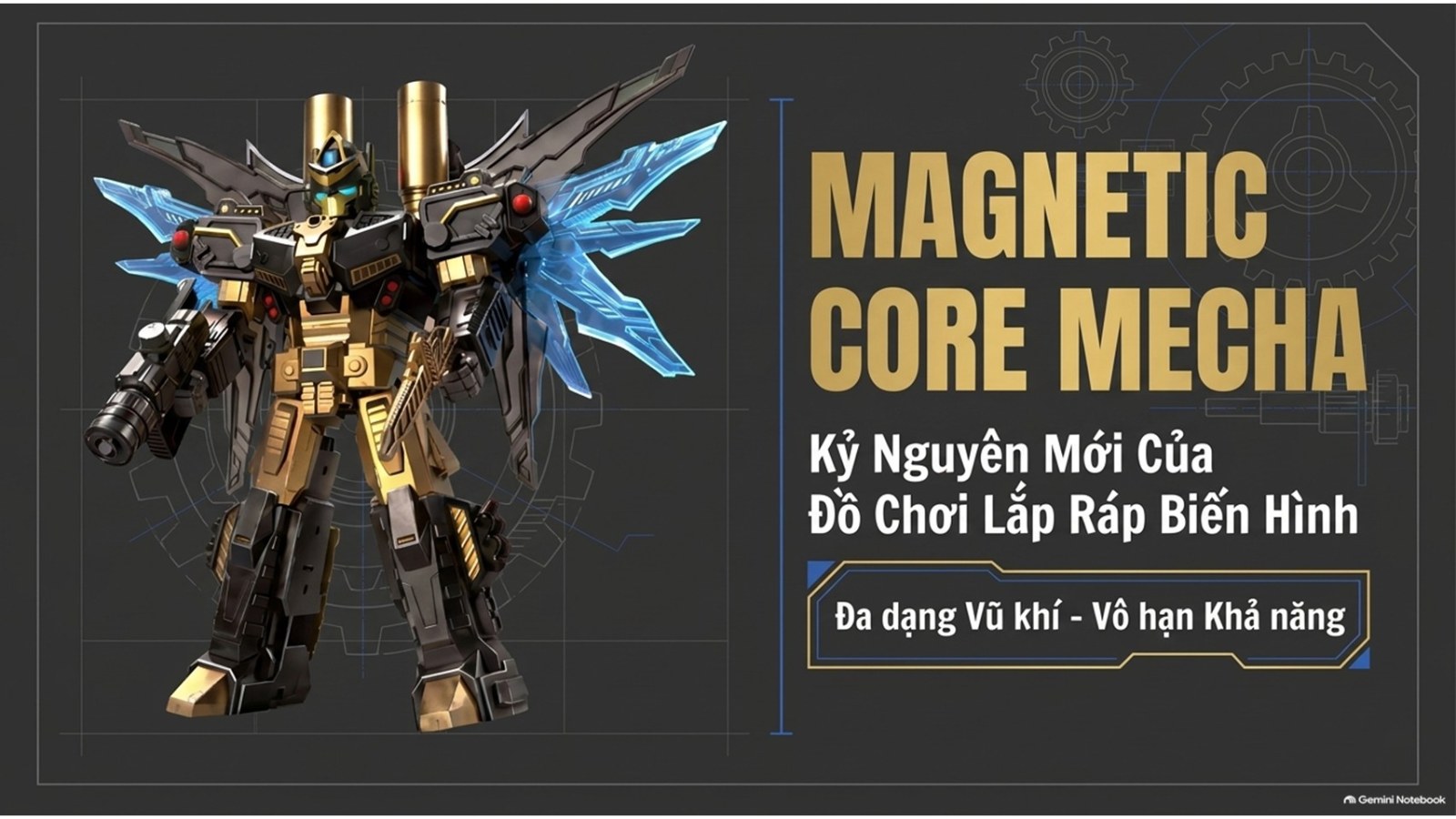 Đồ chơi lắp ráp Robot Từ Tính CONGHUINAOGUA XH6222