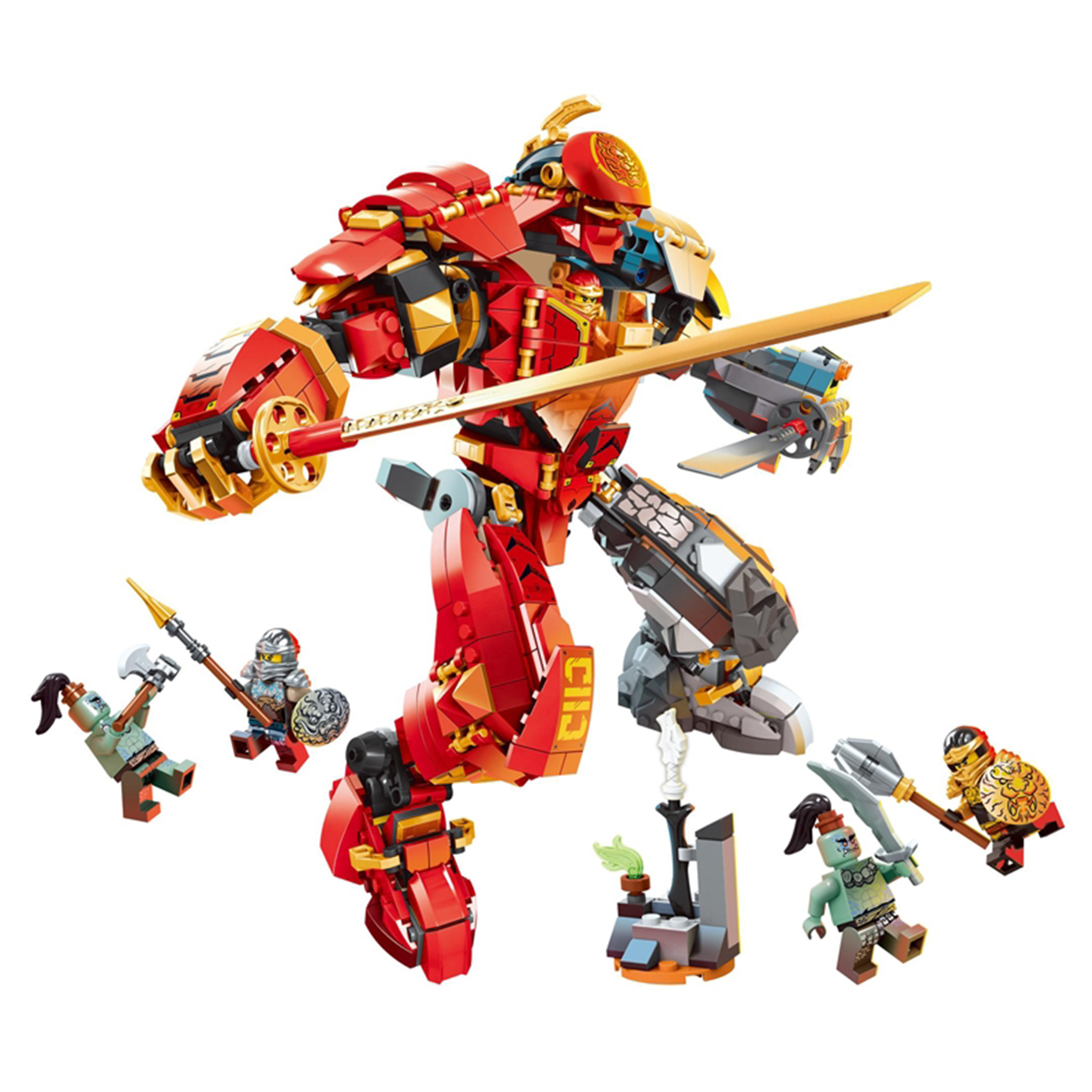 Đồ chơi LEGO NINJAGO Chiến Giáp Hợp Thể Của Kai & Cole 1033 miếng ghép - 4026