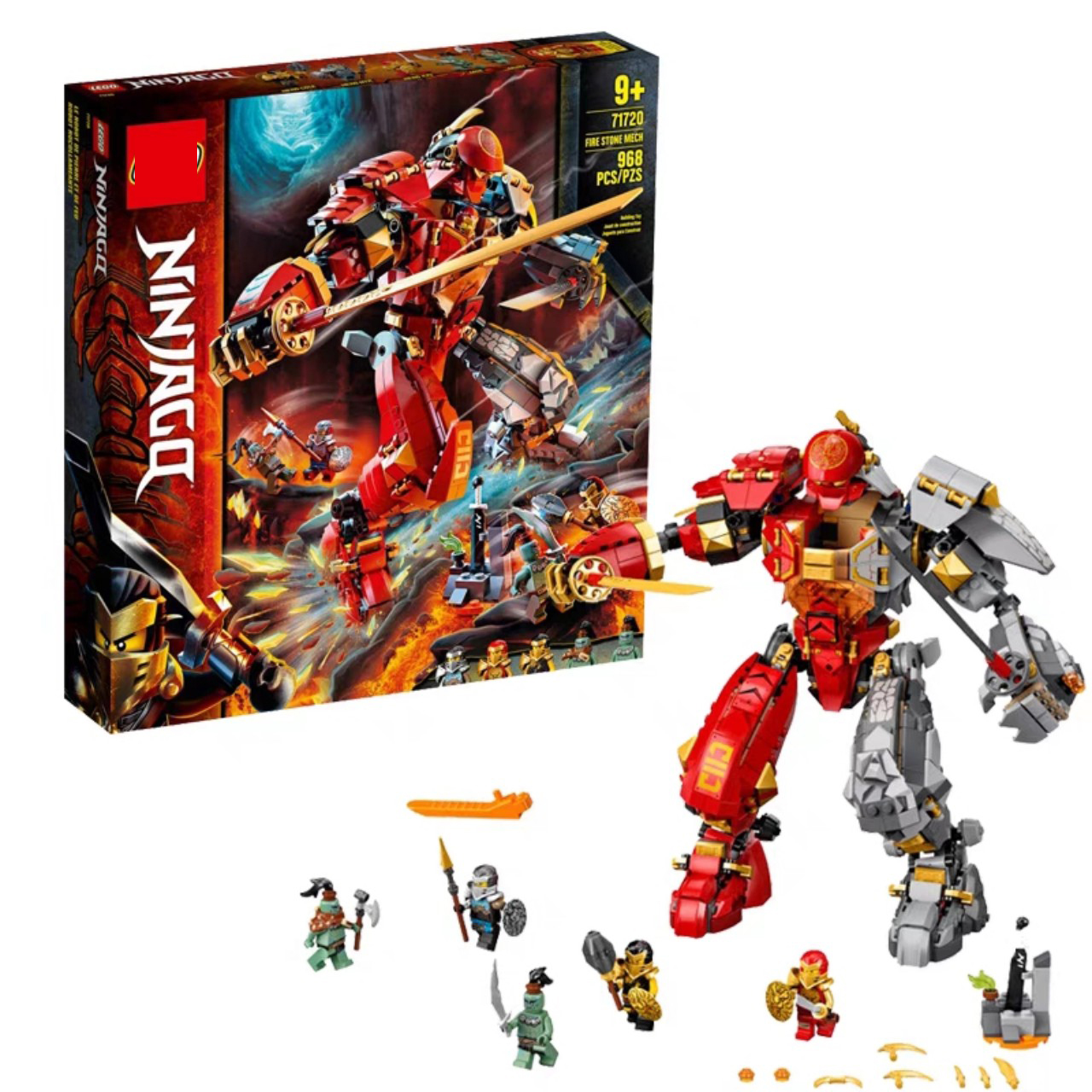 Đồ chơi LEGO NINJAGO Chiến Giáp Hợp Thể Của Kai & Cole 1033 miếng ghép - 4026