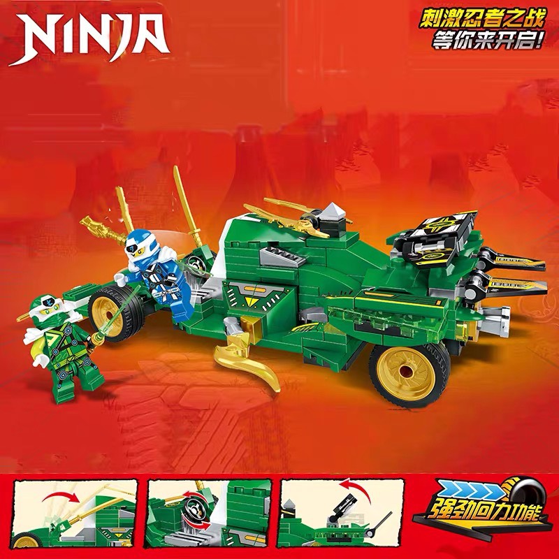 Đồ chơi lắp ráp lego ninja chiến xa xung trận violet Lloyd Nya - Leduo 76061