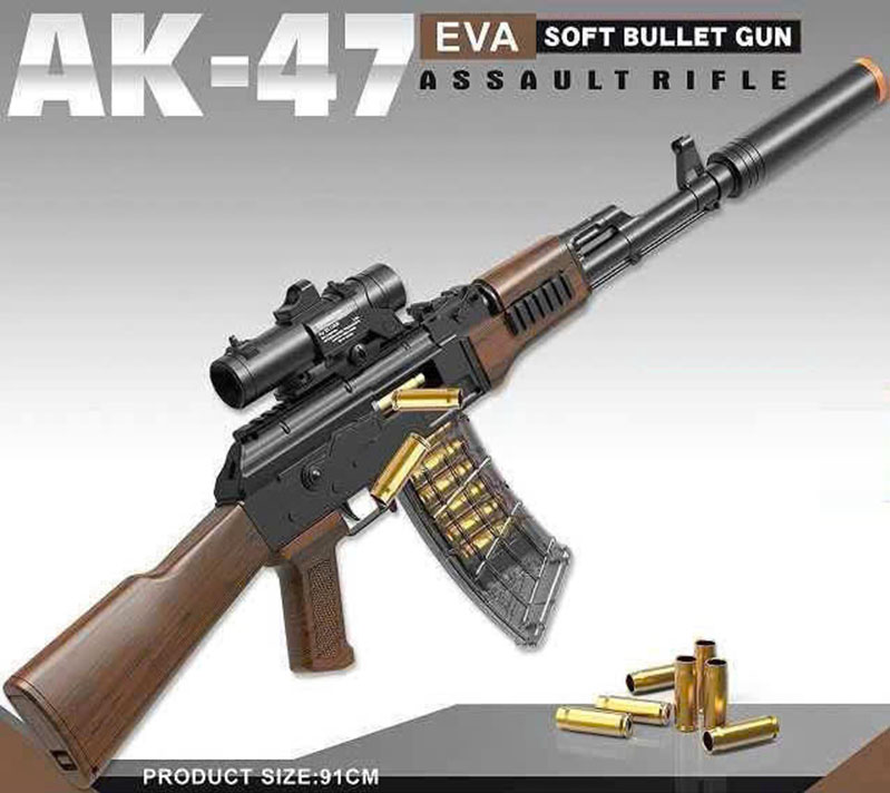 Đồ Chơi AK-47 K50: Mô Hình Đạn Xốp An Toàn