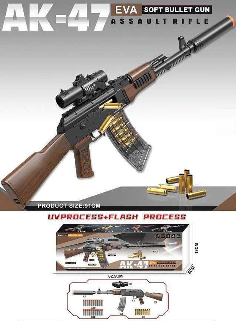 Đồ Chơi AK-47 K50: Mô Hình Đạn Xốp An Toàn