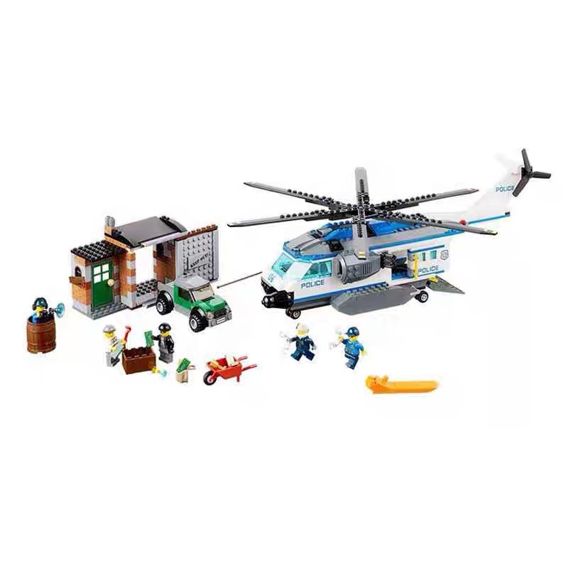 Lắp ráp Lego City máy bay cảnh sát 528 miếng ghép - BELA 10423