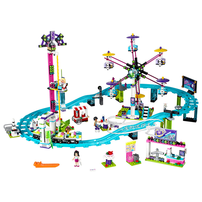 Đồ chơi Lego Friends Công viên giải trí tầu lượn siêu tốc 1136 chi tiết - BELA 10563