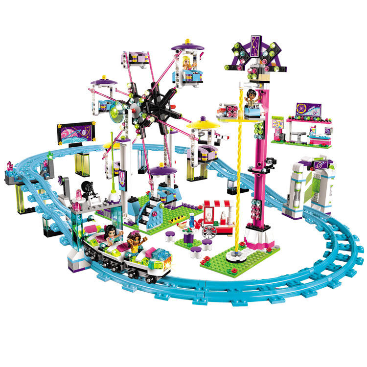 Đồ chơi Lego Friends Công viên giải trí tầu lượn siêu tốc 1136 chi tiết - BELA 10563