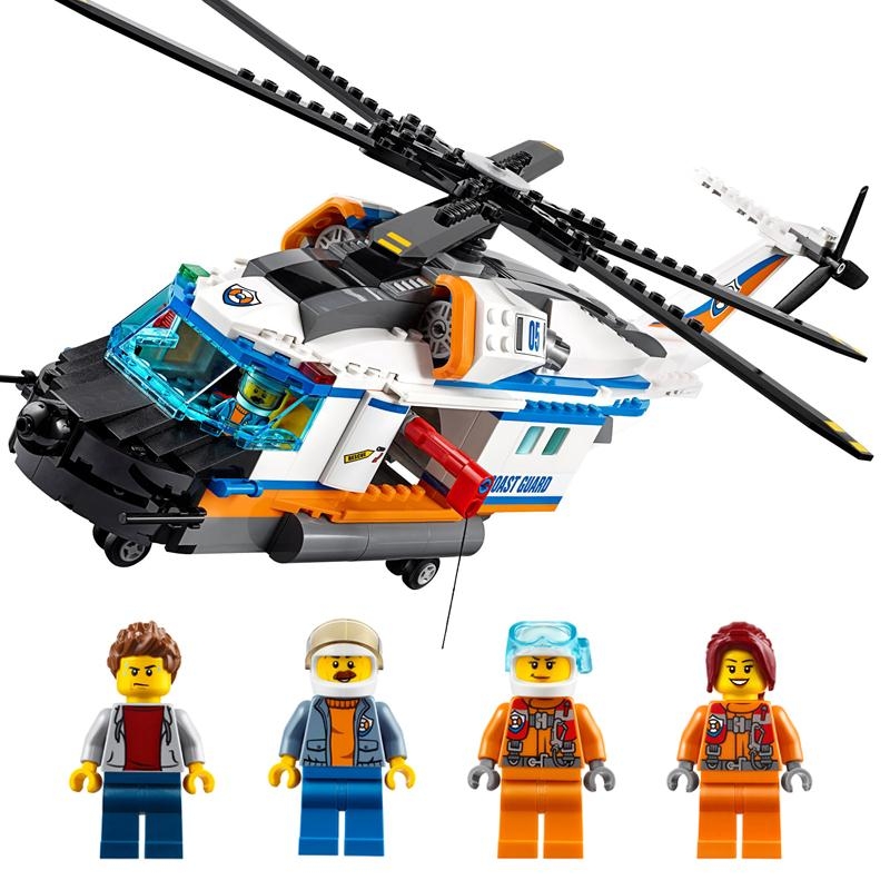 Lắp ráp Lego City máy bay cứu hộ 439 miếng ghép - Bela 10754