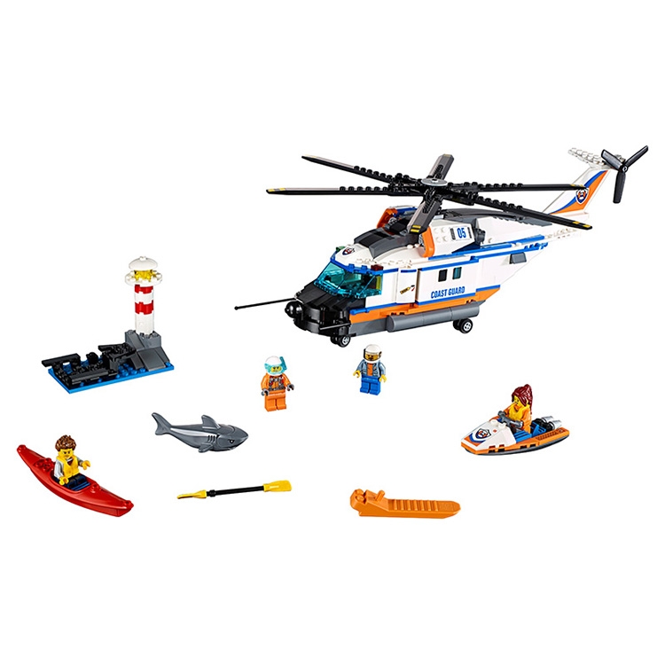 Lắp ráp Lego City máy bay cứu hộ 439 miếng ghép - Bela 10754