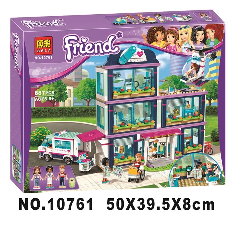 Đồ chơi Lego Friends Bệnh viện Công viên trái tim 887 chi tiết - BELA 10761