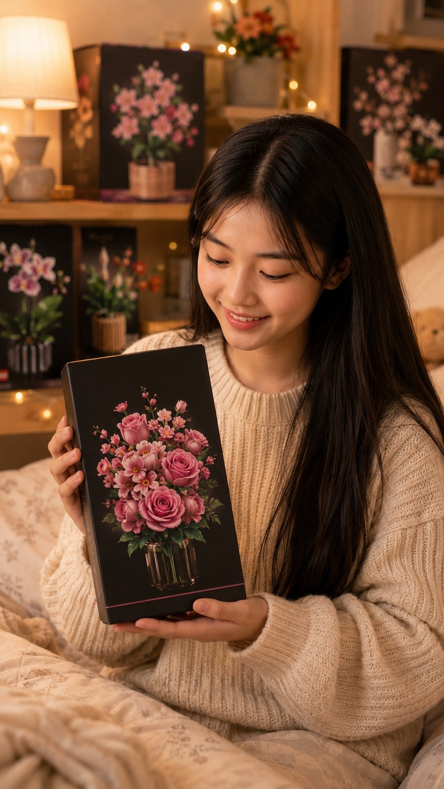 Đồ chơi lắp ráp mô hình hoa trang trí - ảnh 5