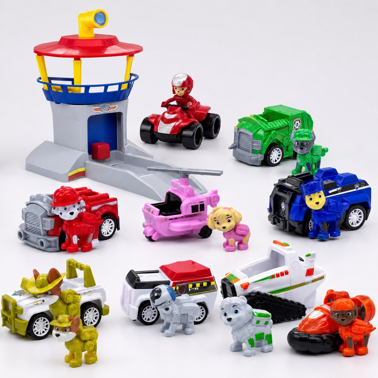 Bộ Đồ Chơi Chó Cứu Hộ Kèm Tháp Quan Sát & Bệ Phóng Xe – Dog Special Brave Heroes