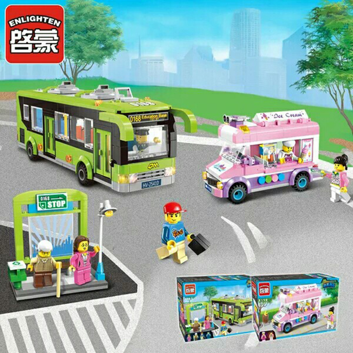 Bộ lego Enlighten 1121 - Chuyến xe bus du lịch