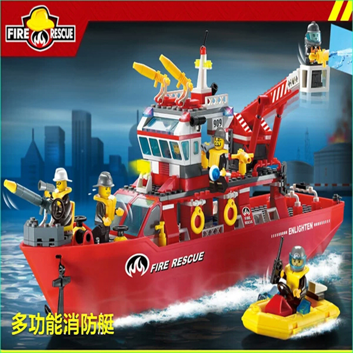 Lego thuyền cứu hỏa - enlighten 909