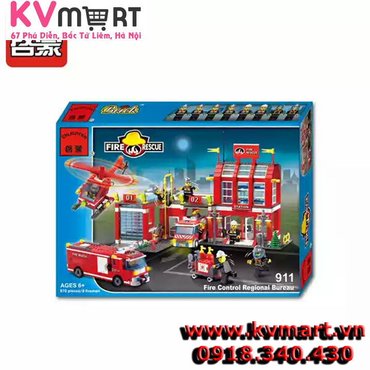 Lego chủ đề cứu hỏa - enlighten 911