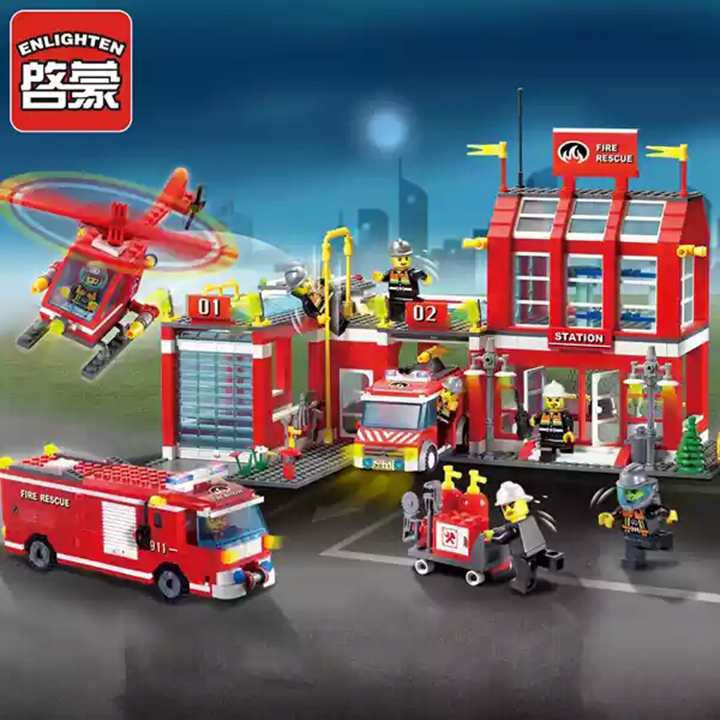 Lego chủ đề cứu hỏa - enlighten 911