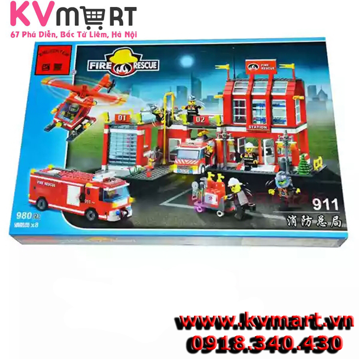 Lego chủ đề cứu hỏa - enlighten 911