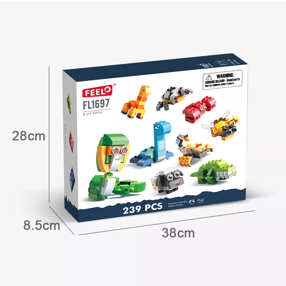 Đồ chơi lắp ráp lego các con vật 239 chi tiết - FEELO 1697