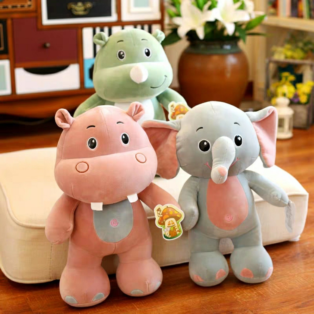 Hà Mã Nhồi Bông Đứng - 40cm