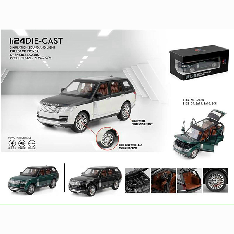 Xe mô hình ô tô Land Rover bằng sắt tỉ lệ 1:24 - CZ138