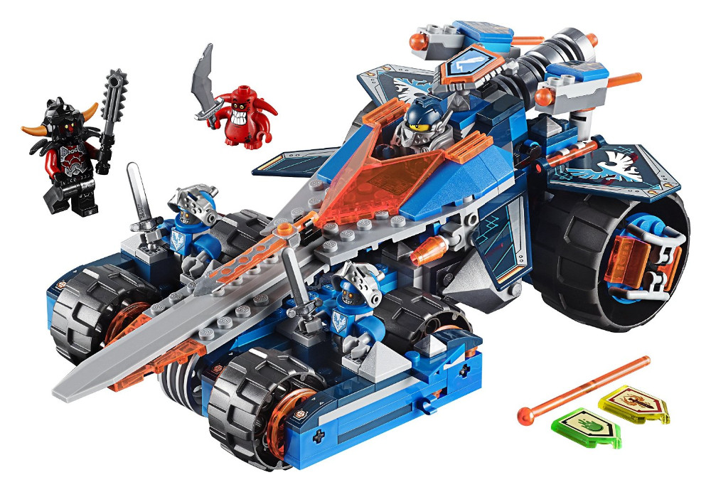 Lắp ráp nexo Knights Phi cơ kiếm của Clay - lepin 14012