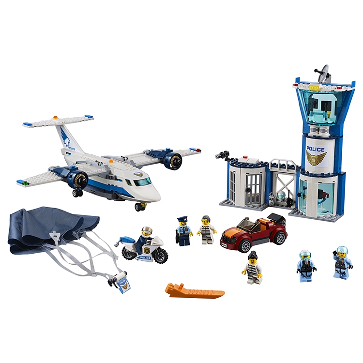 Lắp ráp Lego City máy bay cảnh sát 559 miếng ghép - LARI 11210