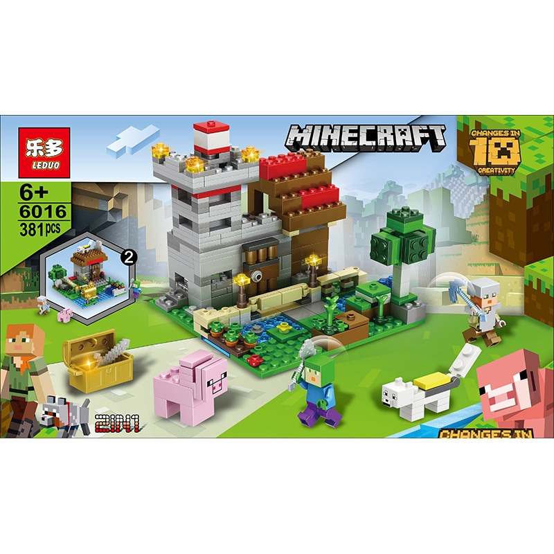 Lắp ráp Lego Minecaft 381miếng ghép - LEDUO 6016