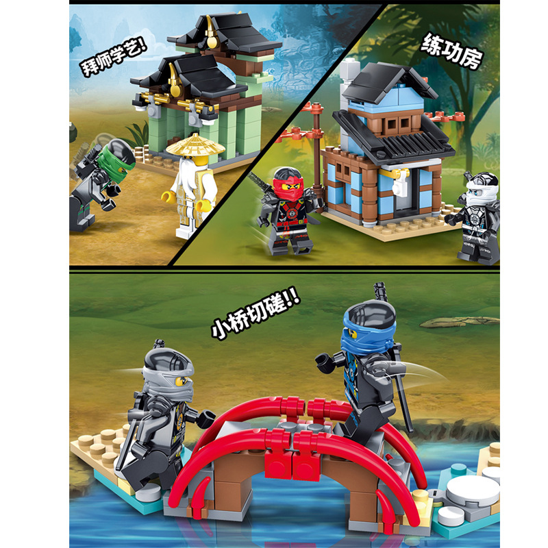 Đồ chơi lắp ráp Lego NinjaGo Đền airjitzu - LEDUO 76013