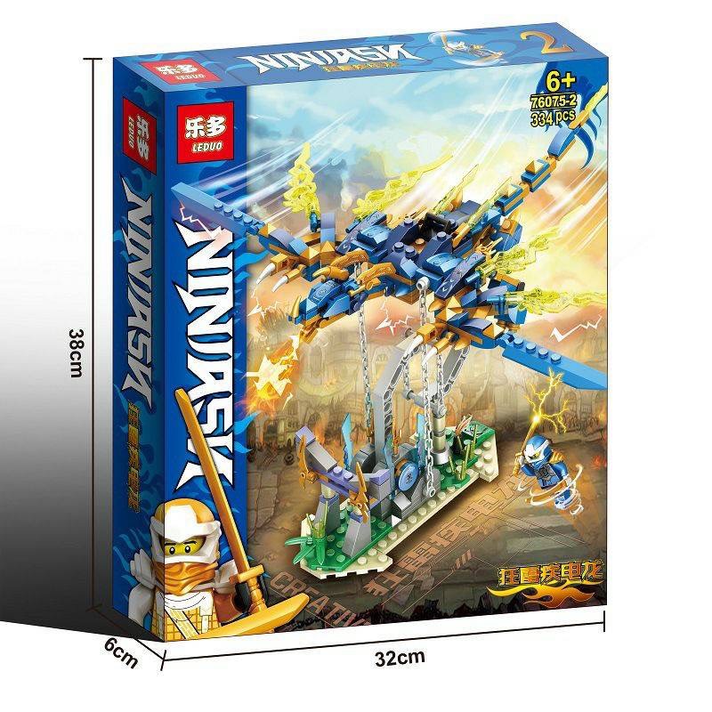 Đồ chơi lắp ráp lego Ninjago rồng -  LEDUO 76075