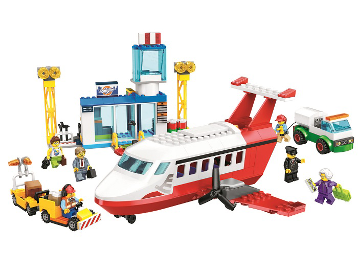 Lắp ráp Lego City máy bay chở khách 322 miếng ghép - LARI 11615