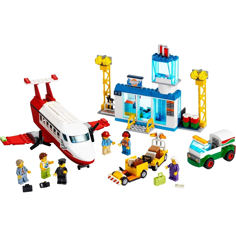 Lắp ráp Lego City máy bay chở khách 322 miếng ghép - LARI 11615