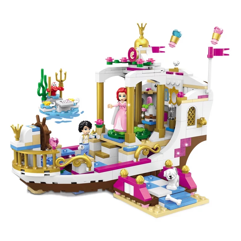 Lắp ráp Lego Du Thuyền Hoàng Gia Của Nàng Tiên Cá - Lele 37062