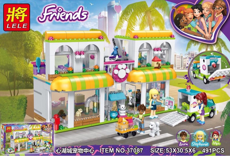 Lắp ráp Lego Friends trung tâm thú cưng - Lele 37087